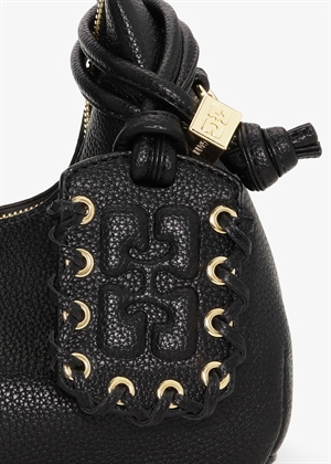 Hobo Mini Grained bag Sort A6976 Ganni 